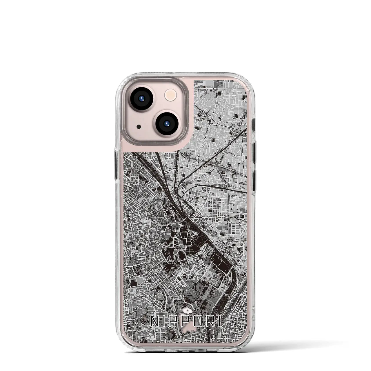 【日暮里(東京都)】地図柄iPhoneケース(MagSafeタイプ)