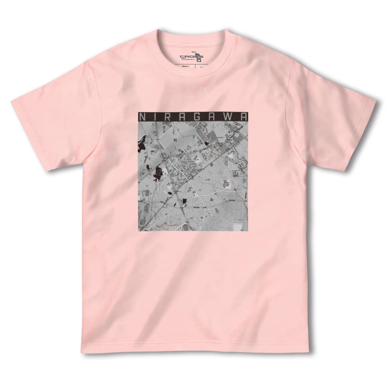 【韮川(群馬県)】地図柄ヘビーウェイトTシャツ