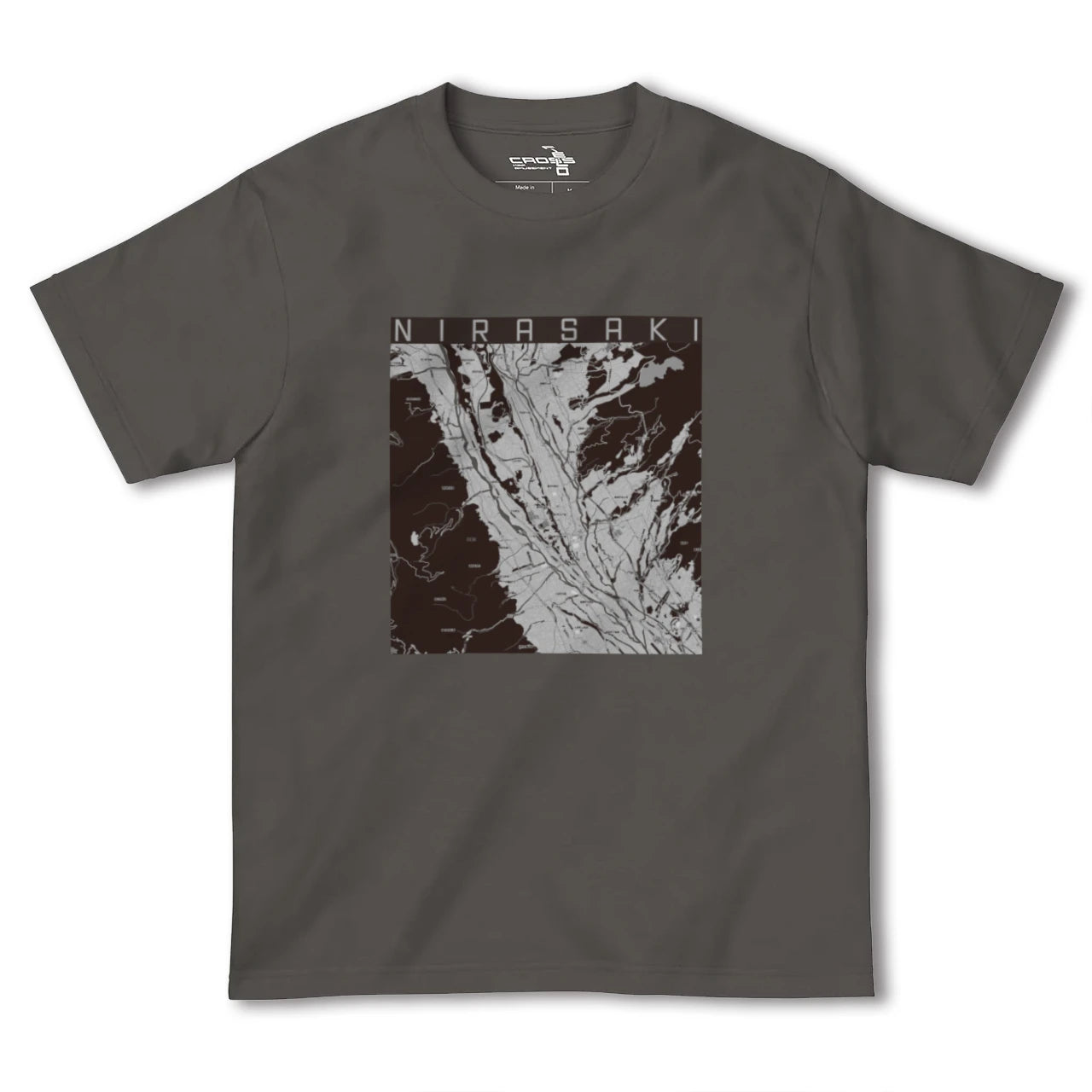 【韮崎(山梨県)】地図柄ヘビーウェイトTシャツ