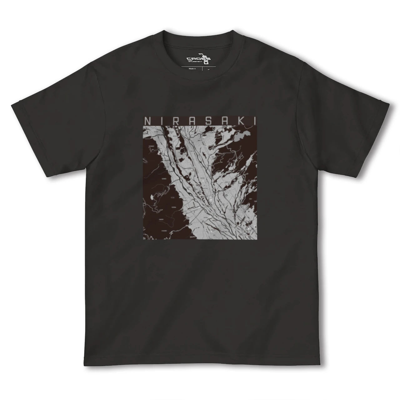 【韮崎(山梨県)】地図柄ヘビーウェイトTシャツ