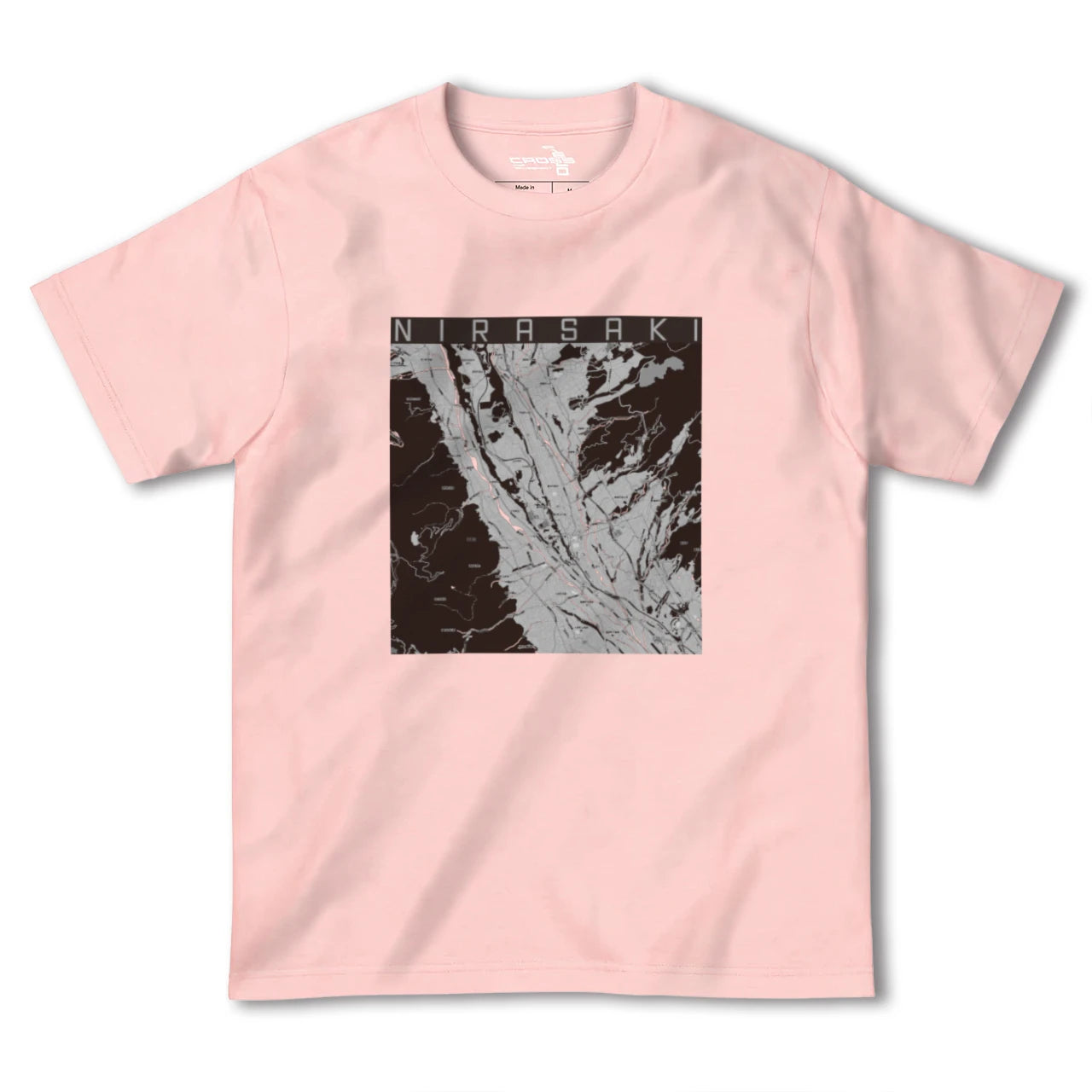 【韮崎(山梨県)】地図柄ヘビーウェイトTシャツ