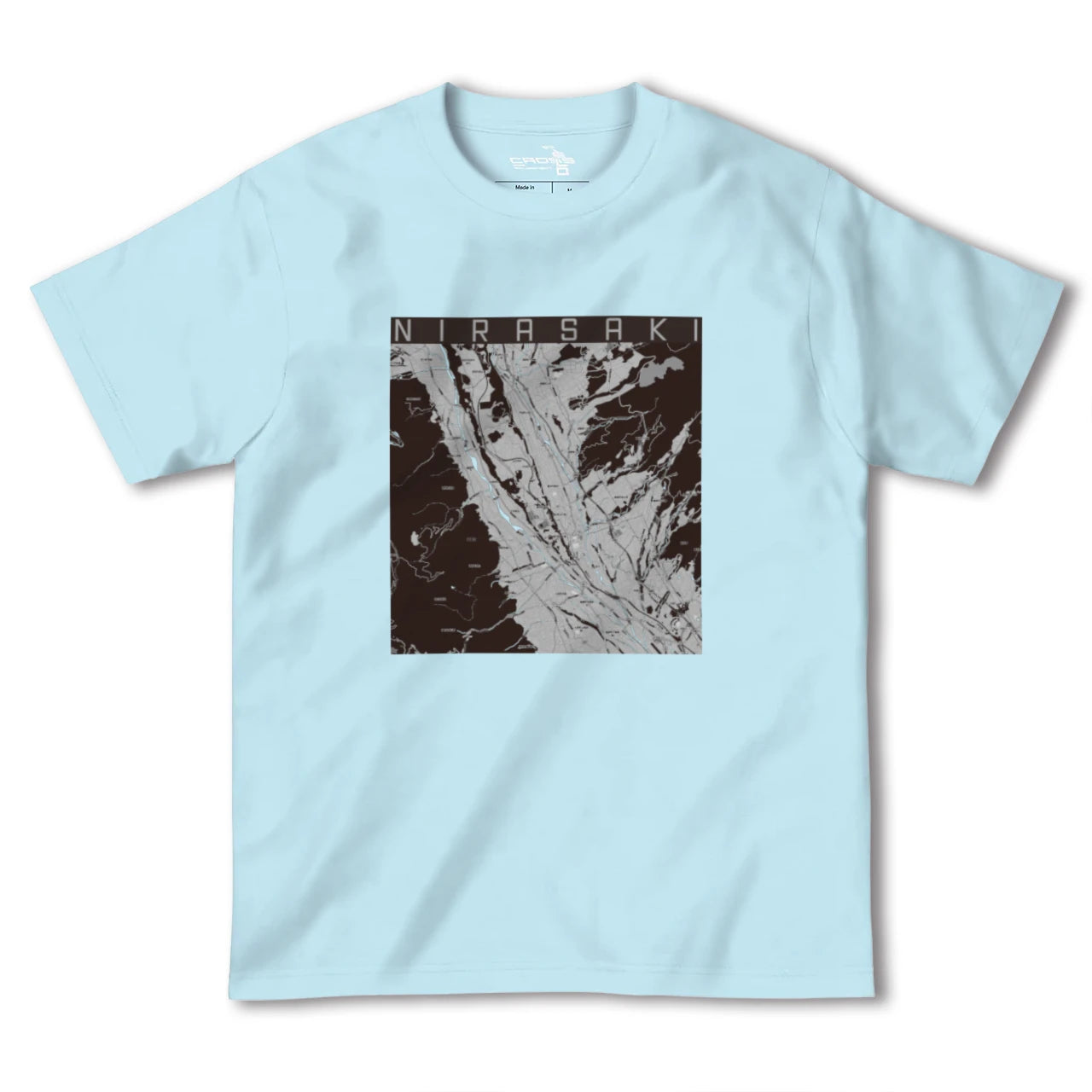 【韮崎(山梨県)】地図柄ヘビーウェイトTシャツ