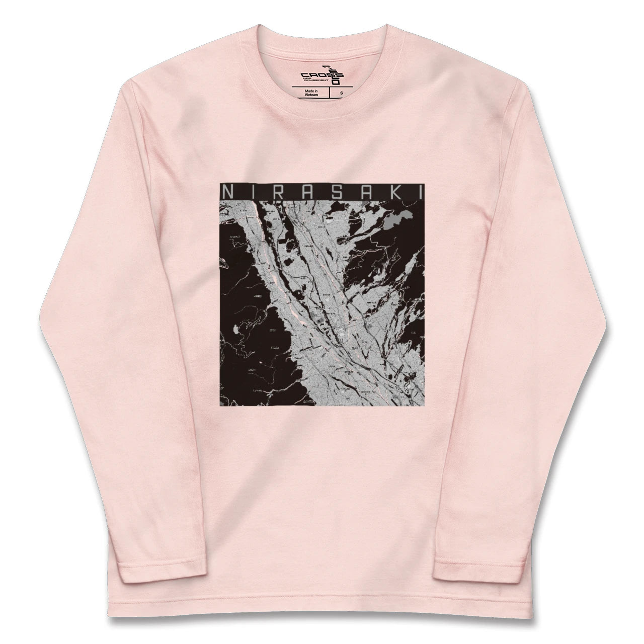 【韮崎(山梨県)】地図柄ロングスリーブTシャツ