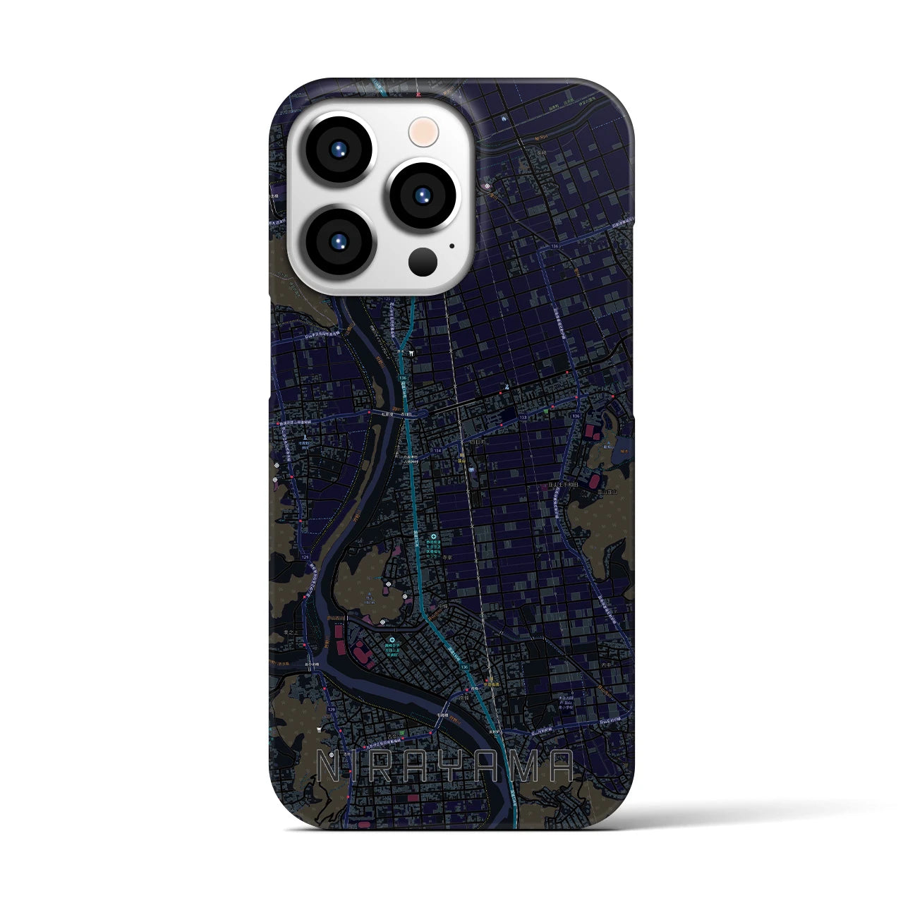 【韮山(静岡県)】地図柄iPhoneケース(バックカバータイプ)