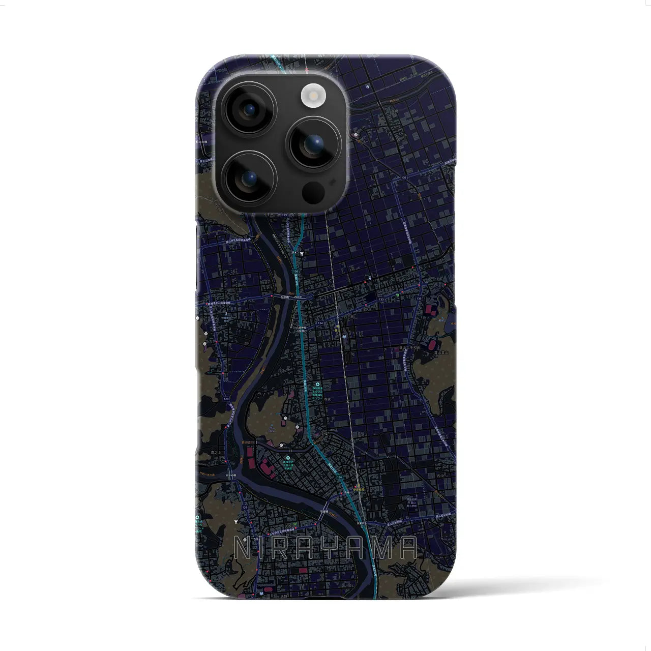 【韮山(静岡県)】地図柄iPhoneケース(バックカバータイプ)