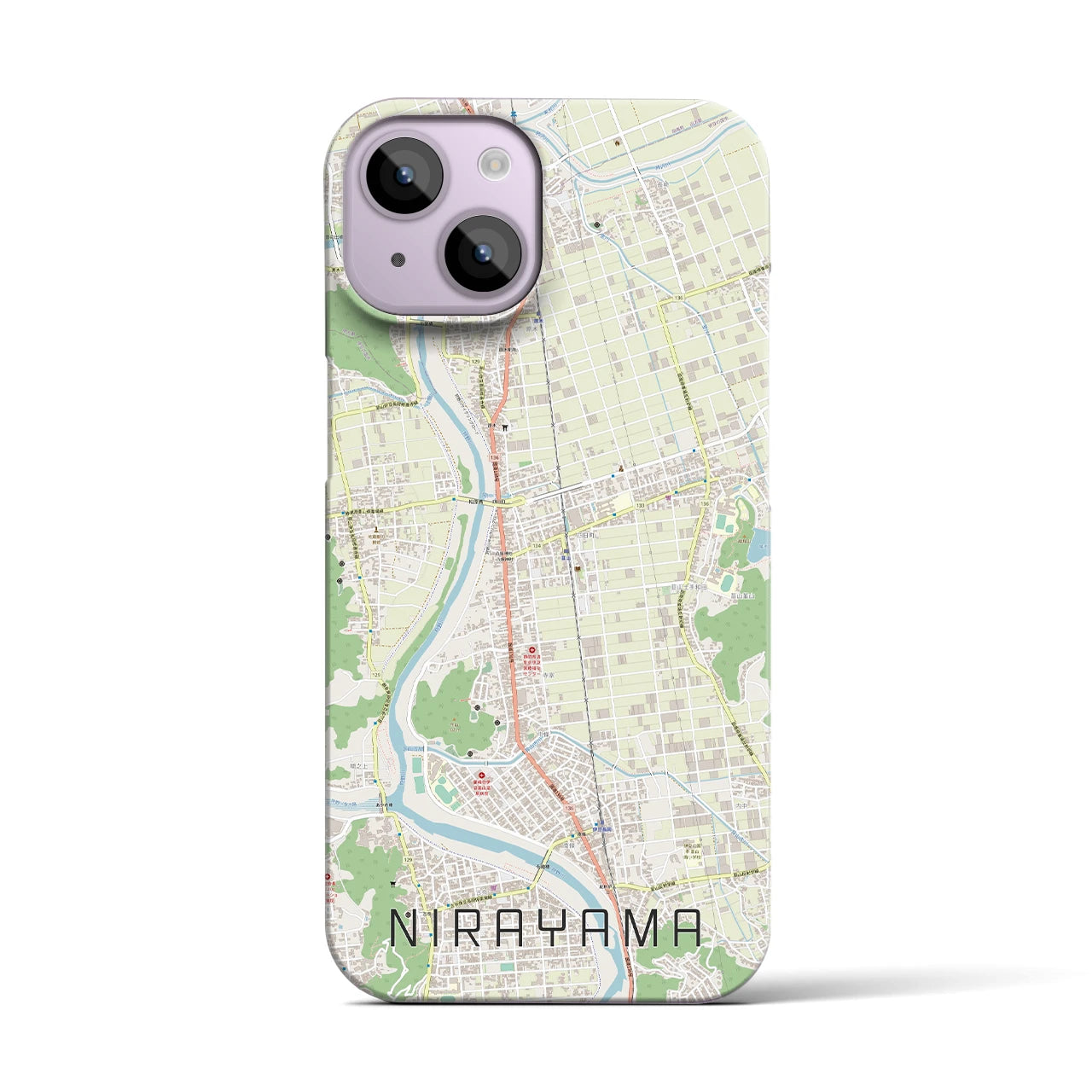 【韮山(静岡県)】地図柄iPhoneケース(バックカバータイプ)