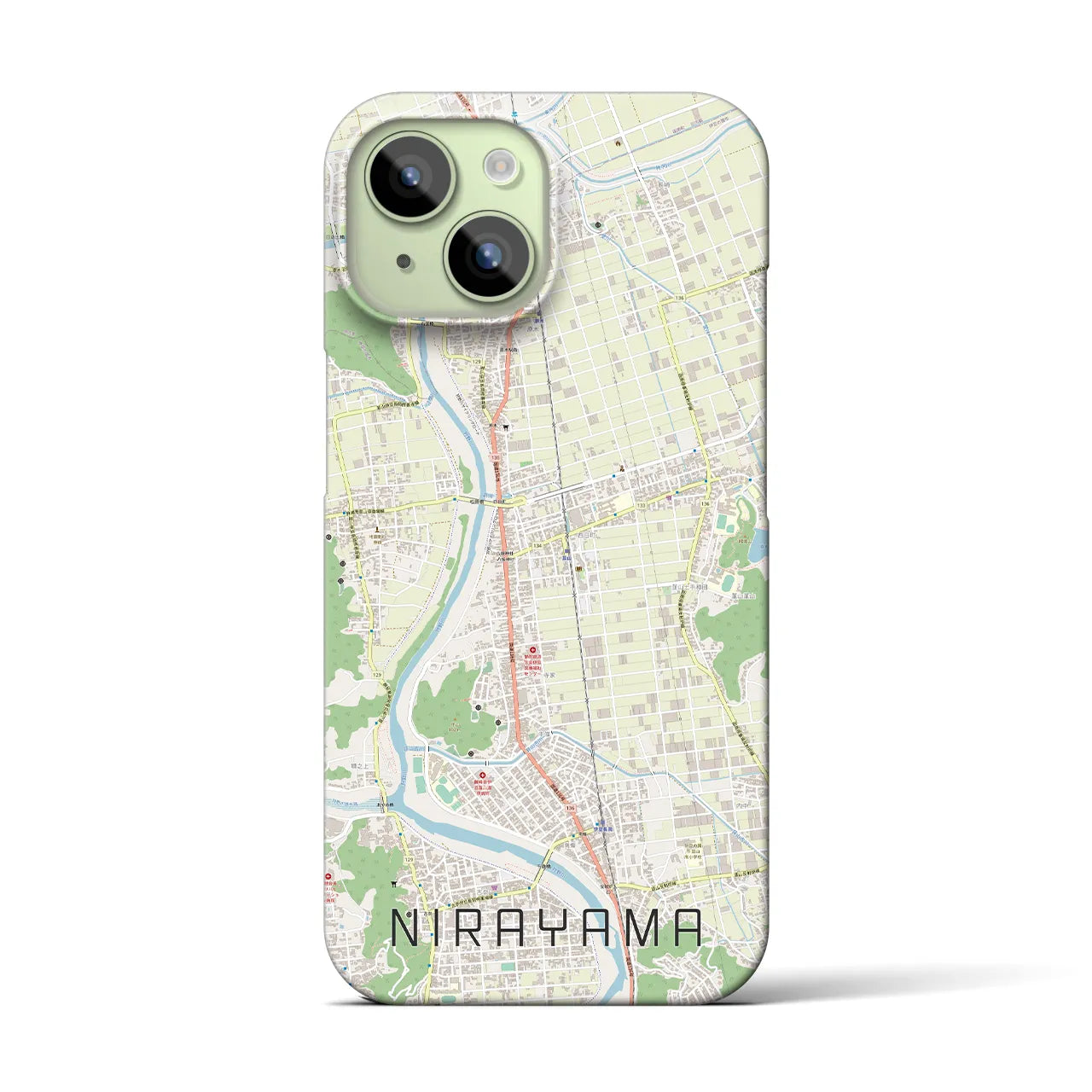 【韮山(静岡県)】地図柄iPhoneケース(バックカバータイプ)