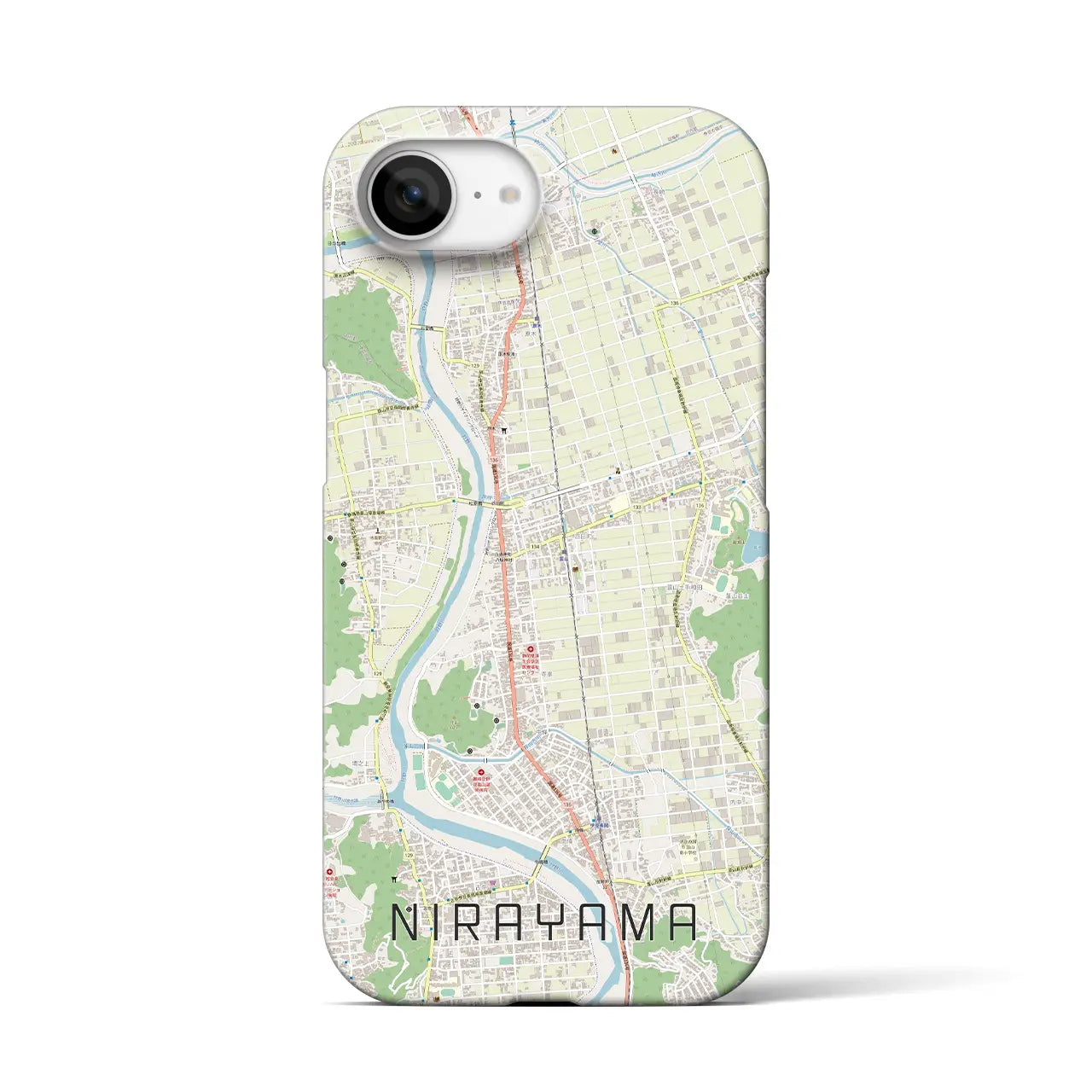 【韮山(静岡県)】地図柄iPhoneケース(バックカバータイプ)