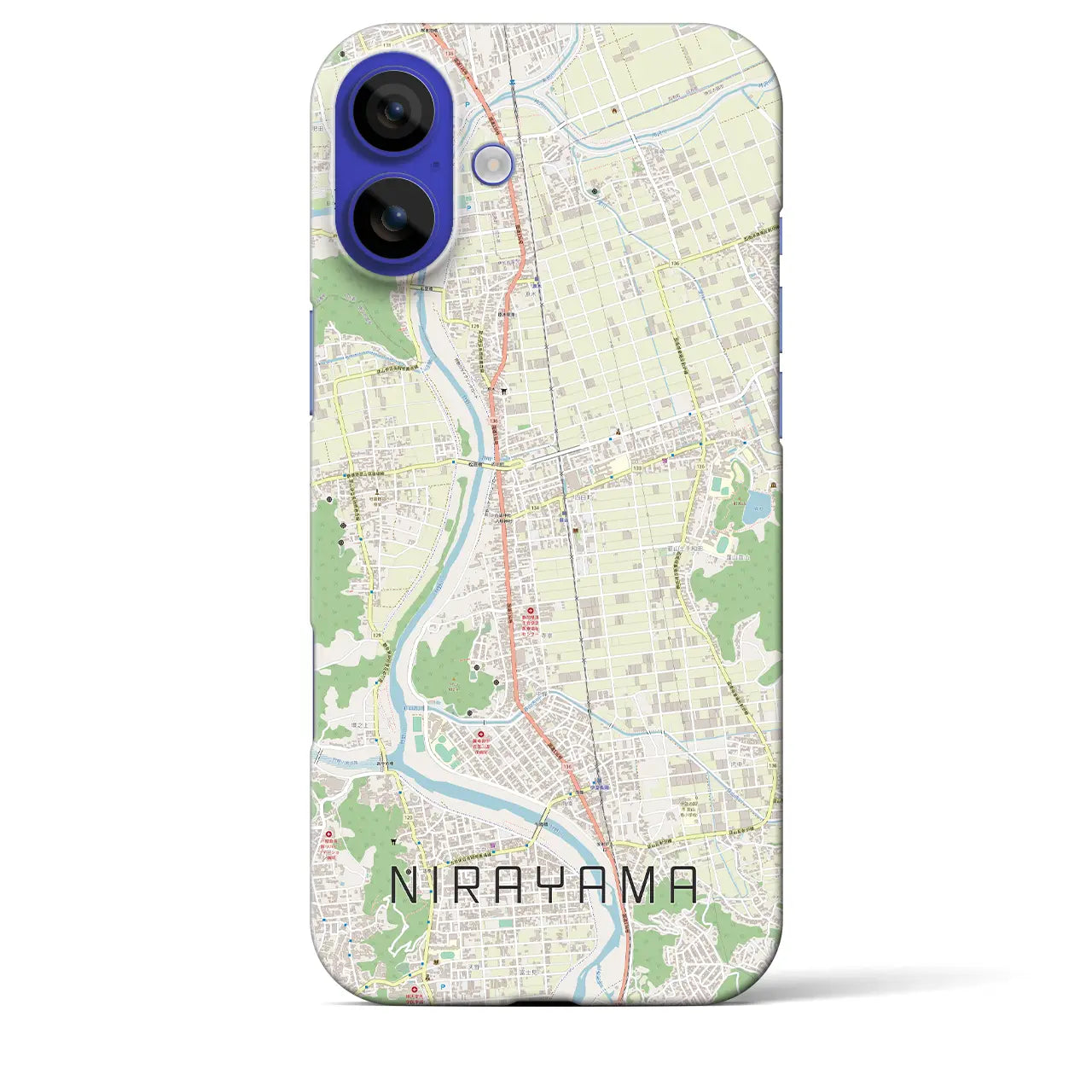 【韮山(静岡県)】地図柄iPhoneケース(バックカバータイプ)ナチュラル・iPhone 16 Pro Max 用