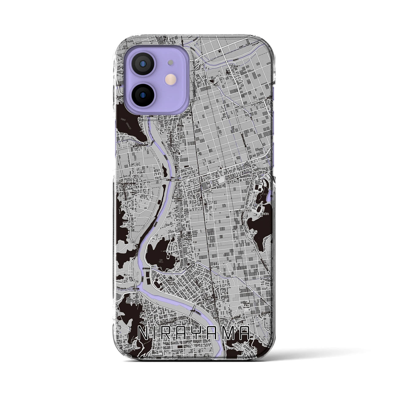 【韮山(静岡県)】地図柄iPhoneケース(クリアタイプ)