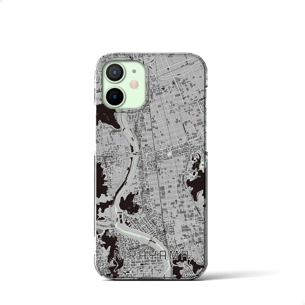 【韮山(静岡県)】地図柄iPhoneケース(クリアタイプ)