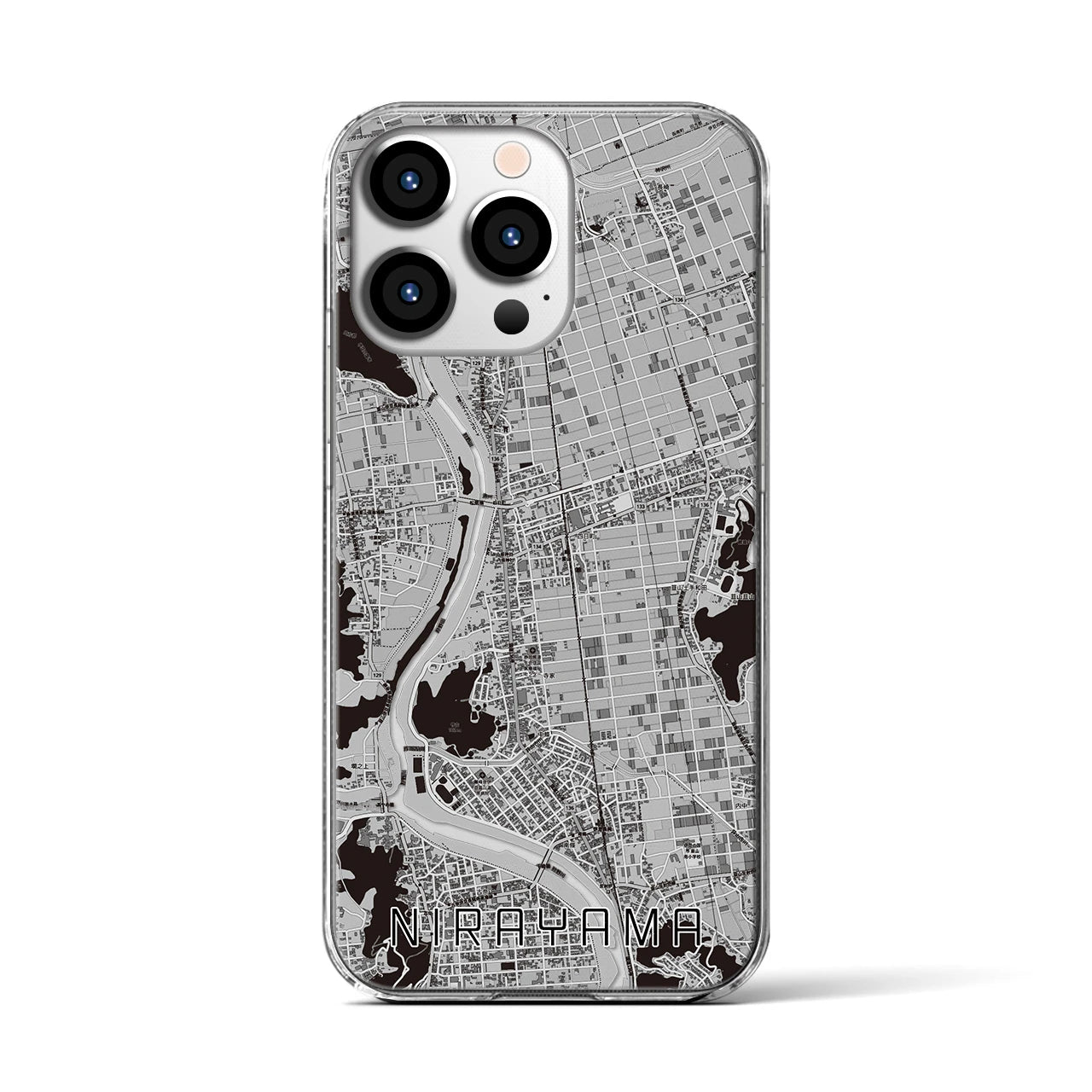 【韮山(静岡県)】地図柄iPhoneケース(クリアタイプ)