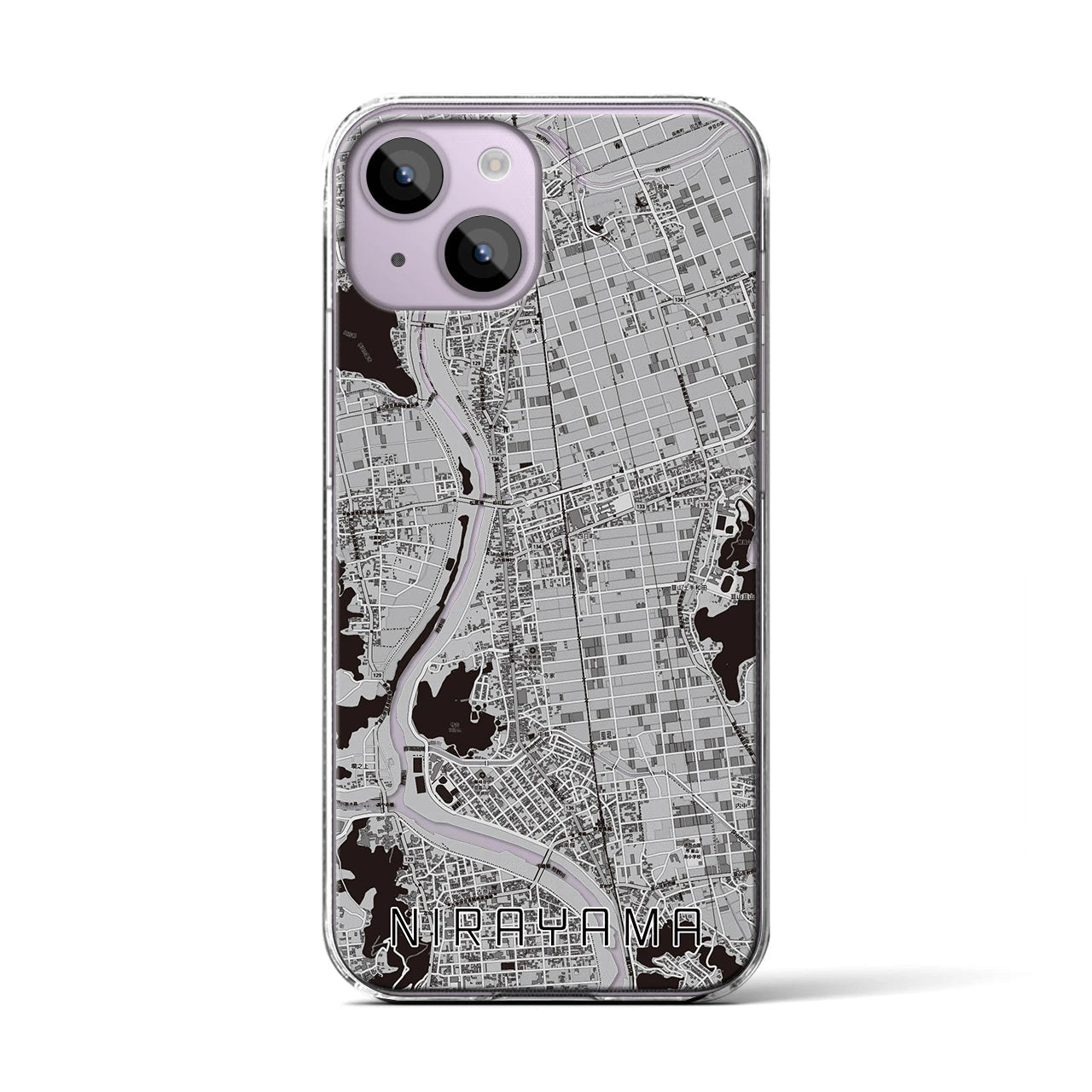 【韮山(静岡県)】地図柄iPhoneケース(クリアタイプ)