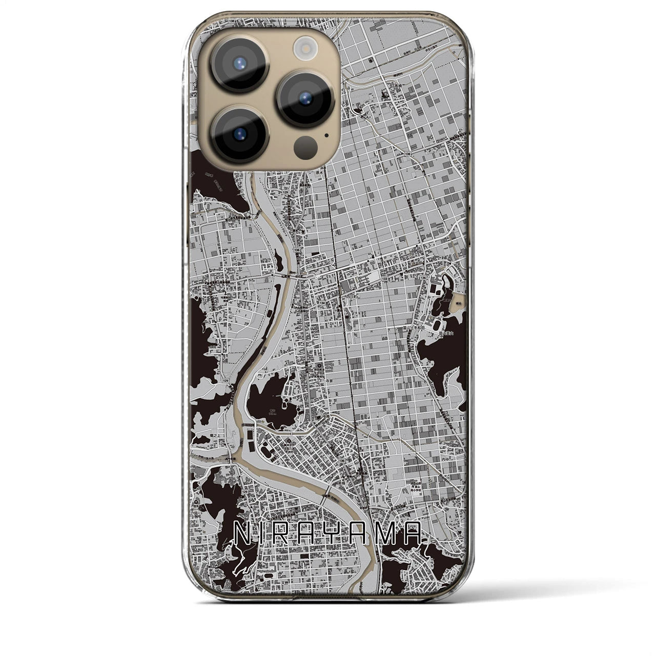 【韮山(静岡県)】地図柄iPhoneケース(クリアタイプ)