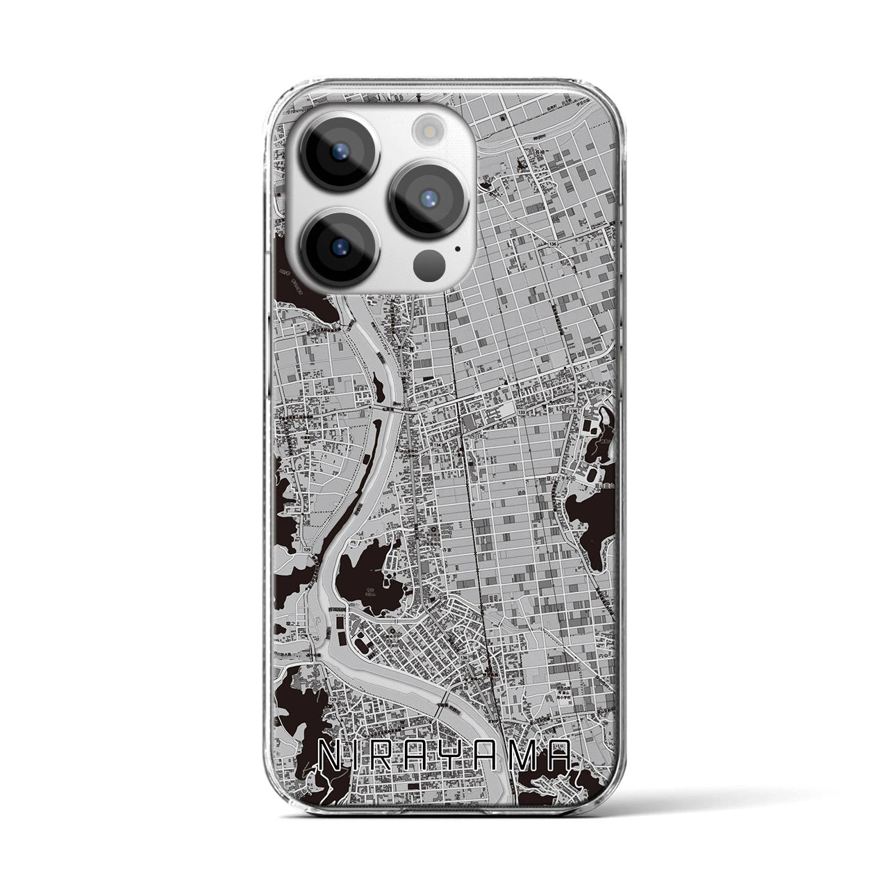 【韮山(静岡県)】地図柄iPhoneケース(クリアタイプ)