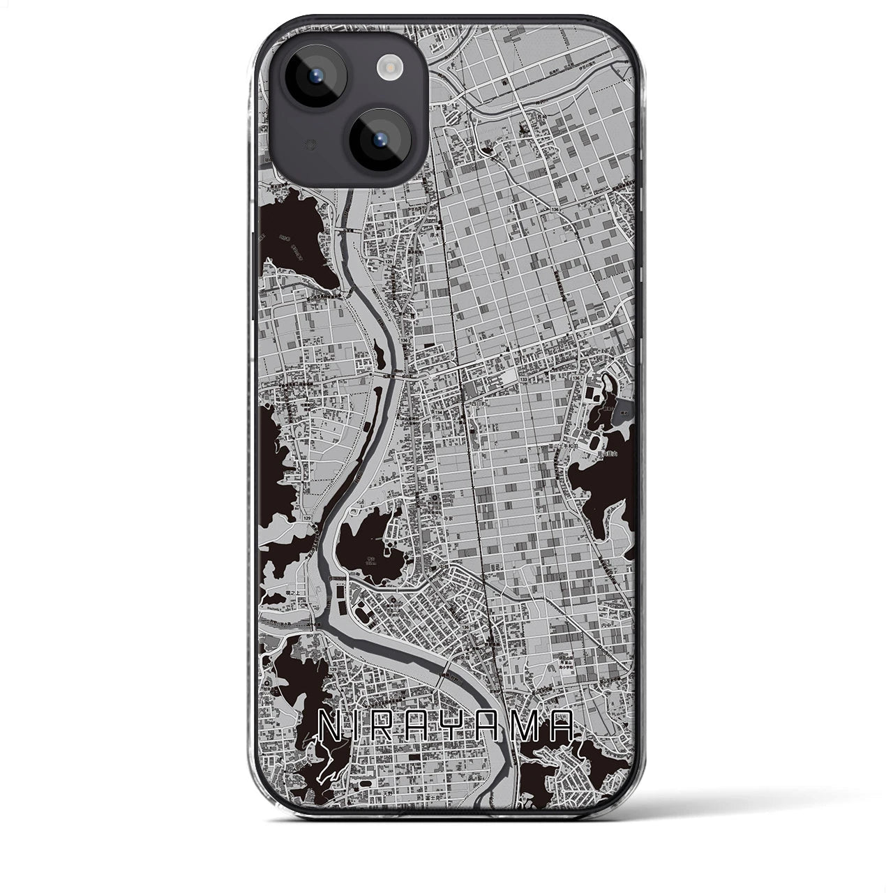 【韮山(静岡県)】地図柄iPhoneケース(クリアタイプ)