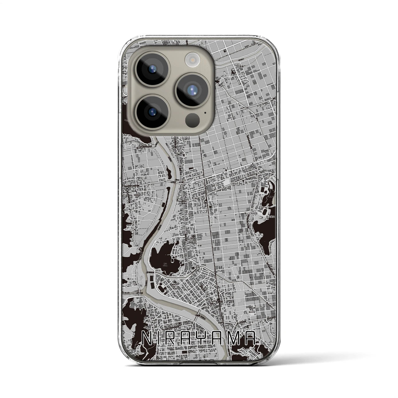 【韮山(静岡県)】地図柄iPhoneケース(クリアタイプ)