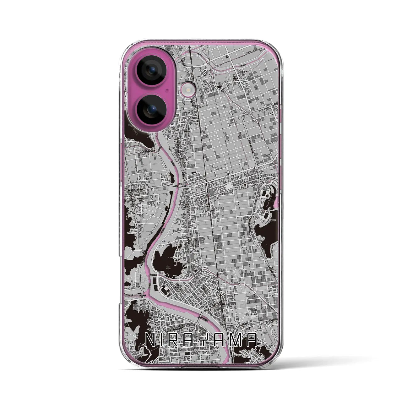 【韮山(静岡県)】地図柄iPhoneケース(クリアタイプ)