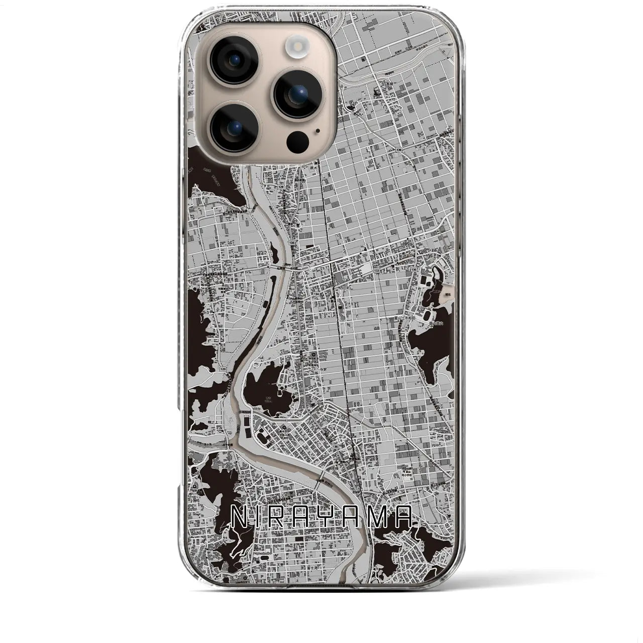 【韮山(静岡県)】地図柄iPhoneケース(クリアタイプ)