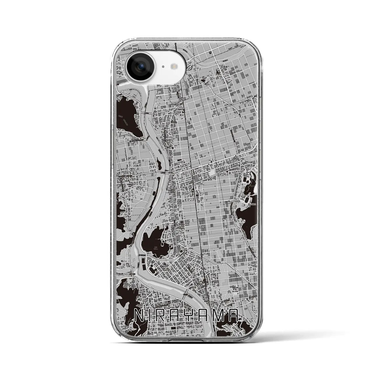 【韮山(静岡県)】地図柄iPhoneケース(クリアタイプ)