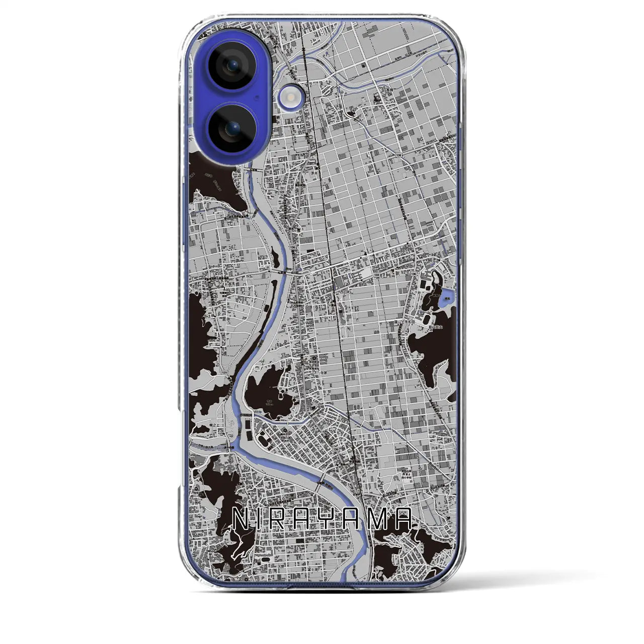 【韮山(静岡県)】地図柄iPhoneケース(クリアタイプ)