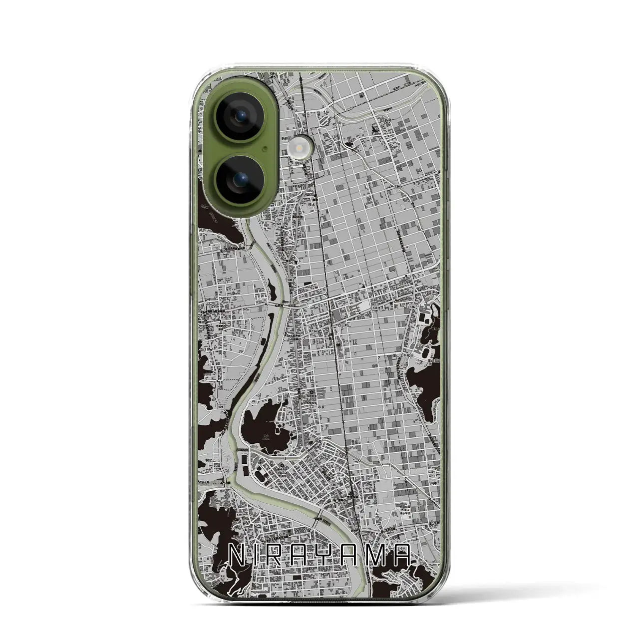 【韮山(静岡県)】地図柄iPhoneケース(クリアタイプ)