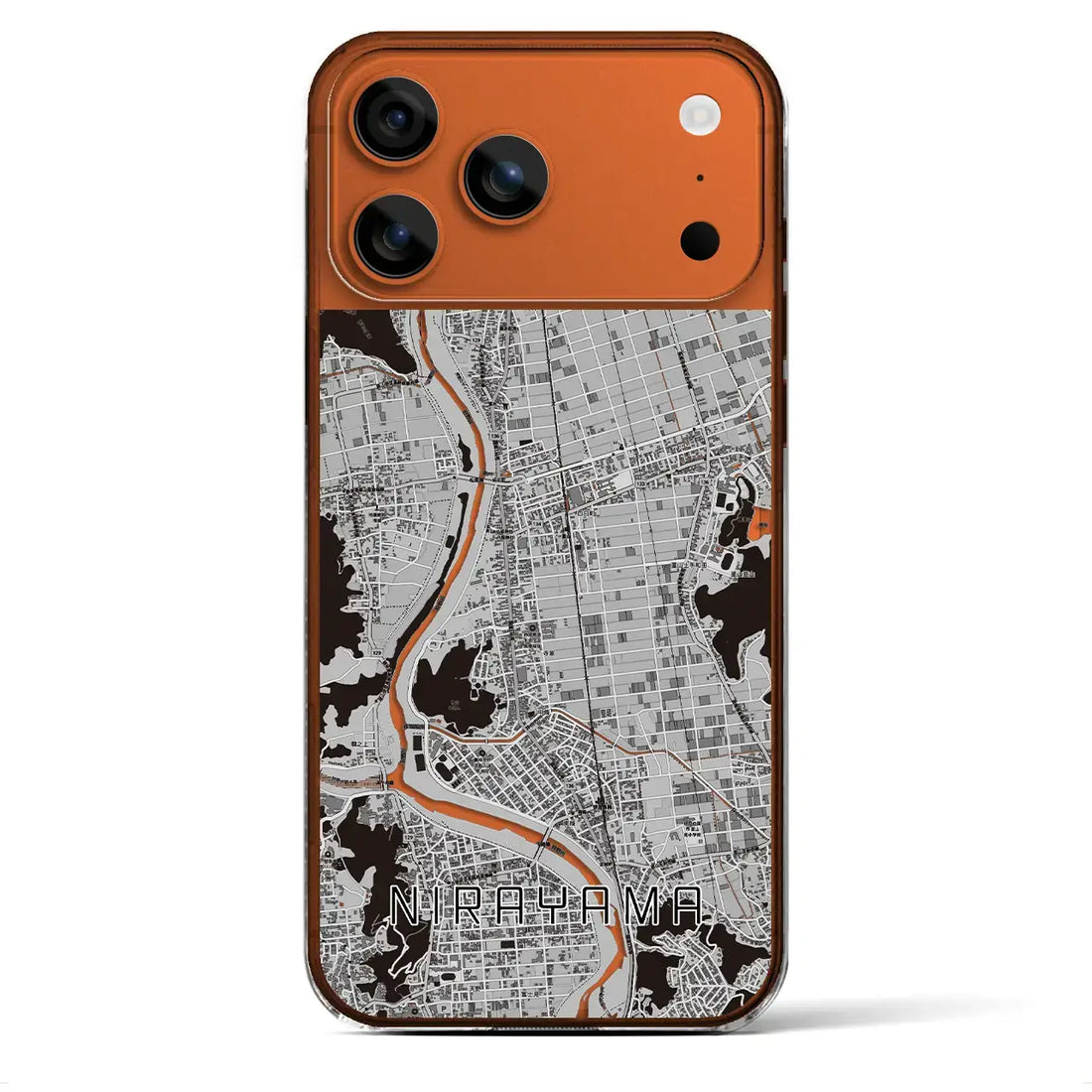 【韮山(静岡県)】地図柄iPhoneケース(クリアタイプ)