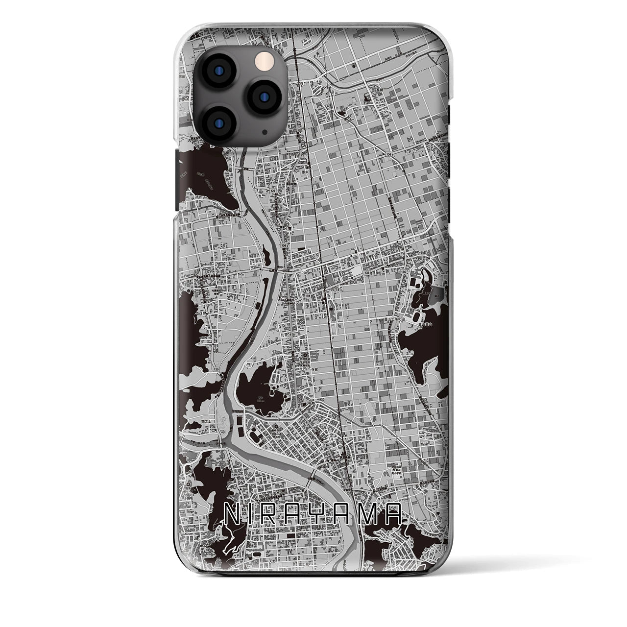 【韮山(静岡県)】地図柄iPhoneケース(クリアタイプ)