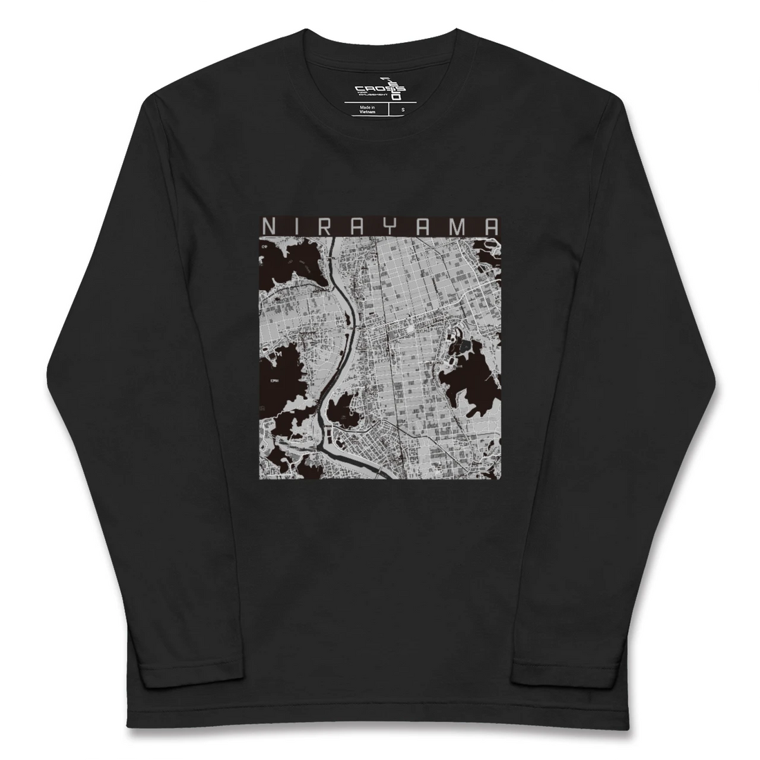 【韮山(静岡県)】地図柄ロングスリーブTシャツ