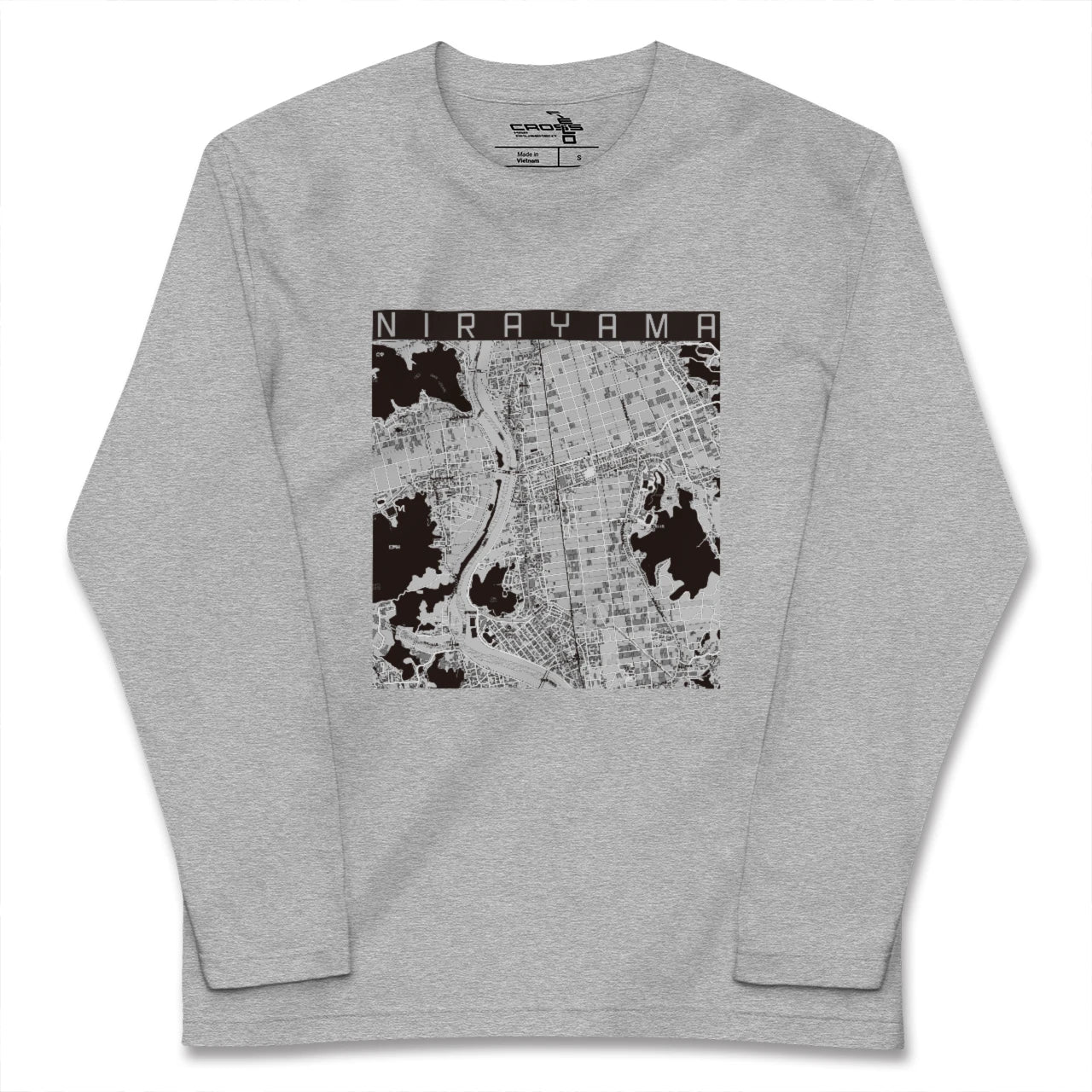 【韮山(静岡県)】地図柄ロングスリーブTシャツ