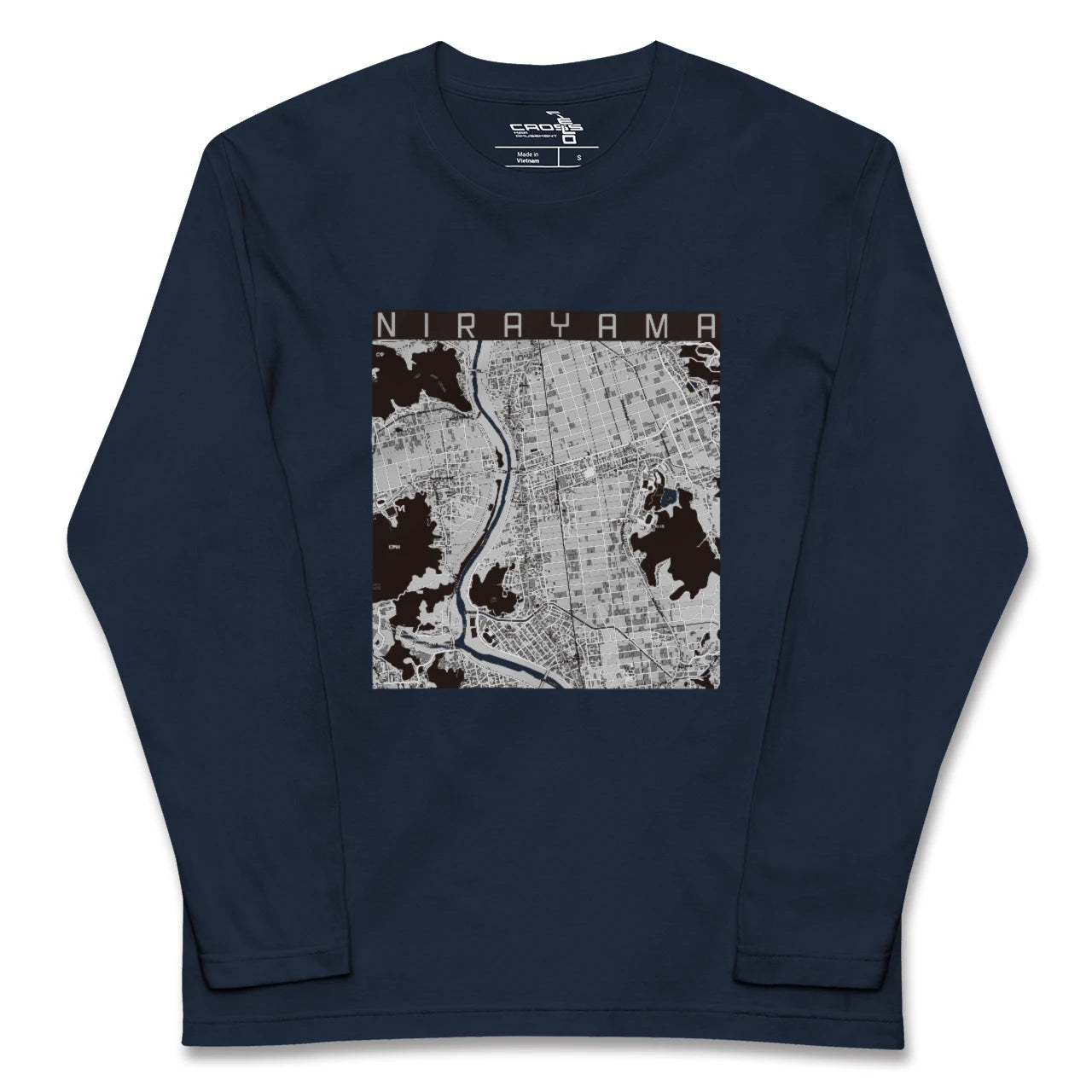 【韮山(静岡県)】地図柄ロングスリーブTシャツ