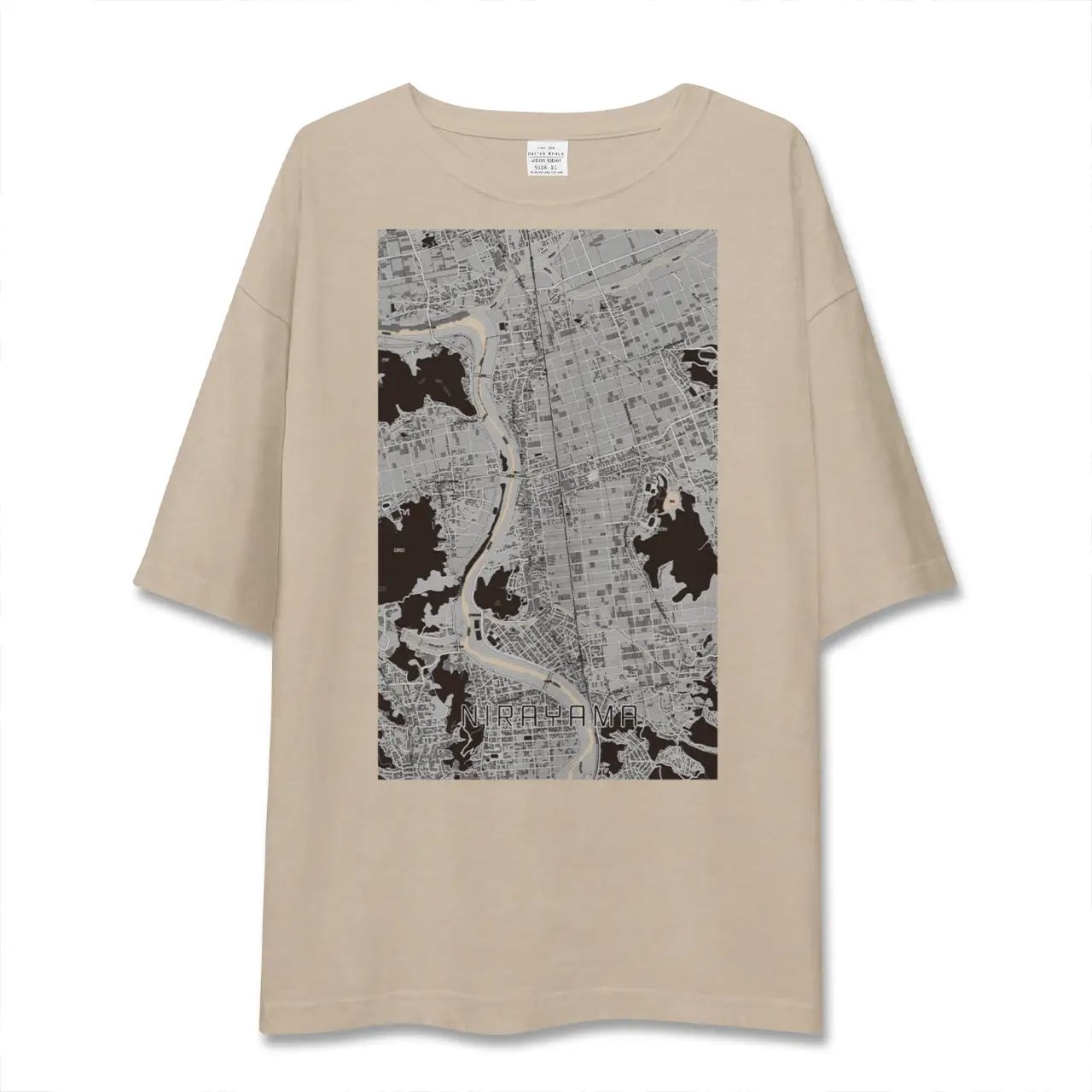 【韮山(静岡県)】地図柄ビッグシルエットTシャツ