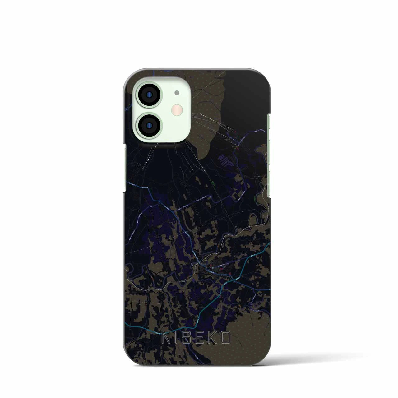 【ニセコ(北海道)】地図柄iPhoneケース(バックカバータイプ)