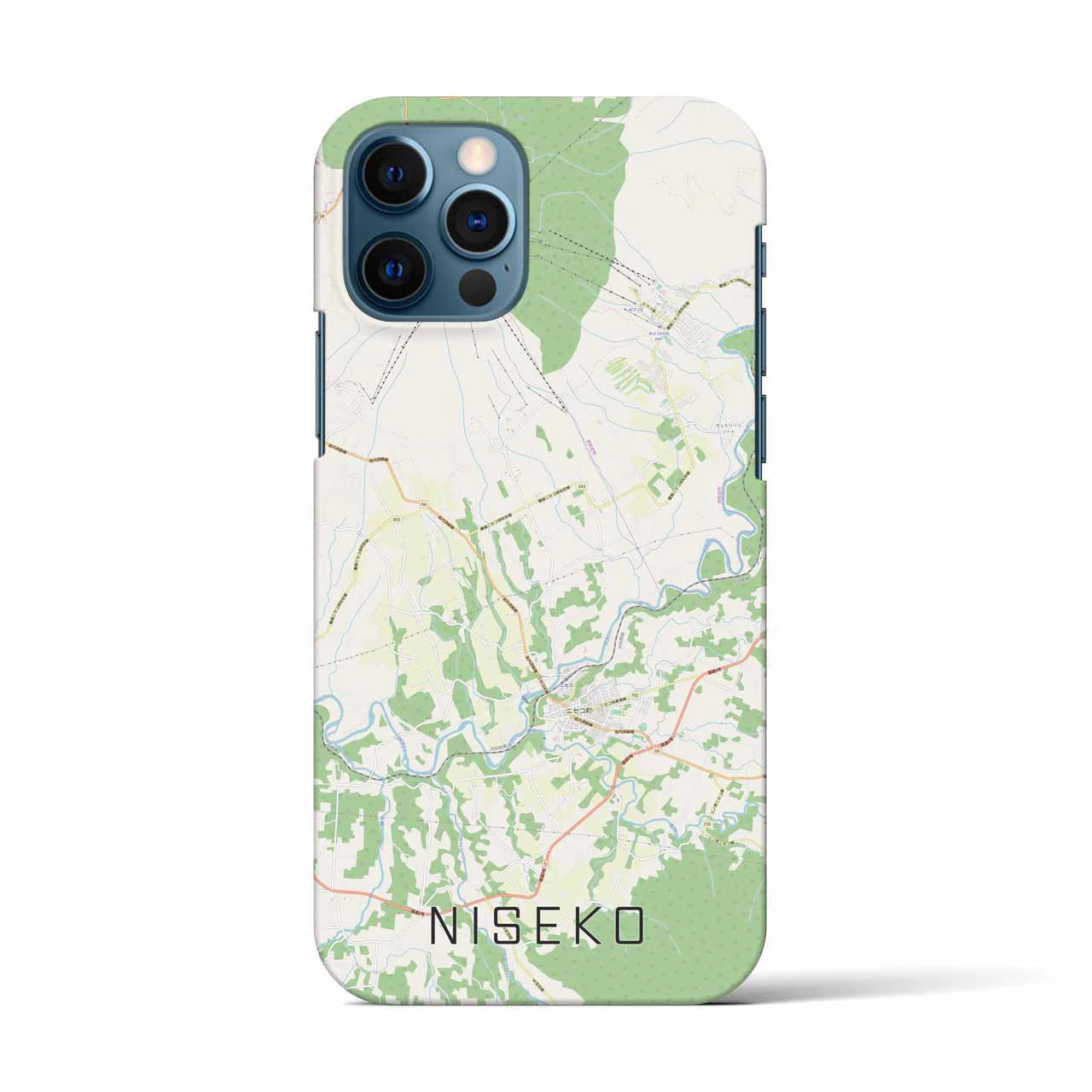 【ニセコ(北海道)】地図柄iPhoneケース(バックカバータイプ)