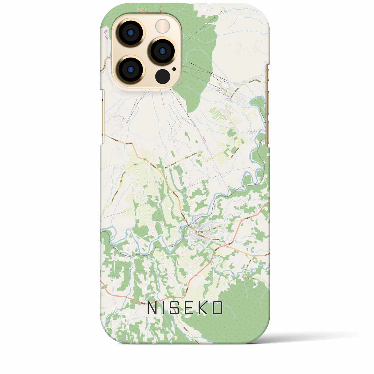 【ニセコ(北海道)】地図柄iPhoneケース(バックカバータイプ)