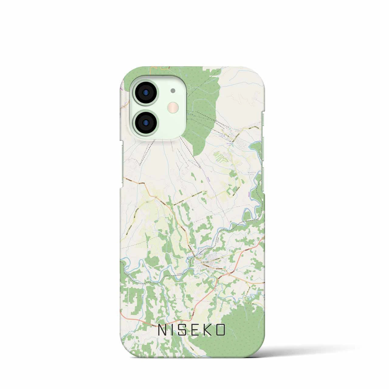 【ニセコ(北海道)】地図柄iPhoneケース(バックカバータイプ)