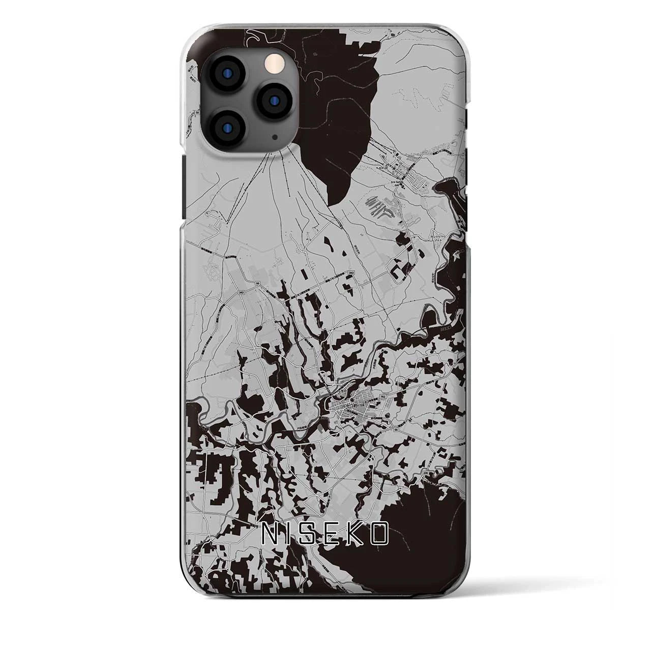 【ニセコ(北海道)】地図柄iPhoneケース(クリアタイプ)