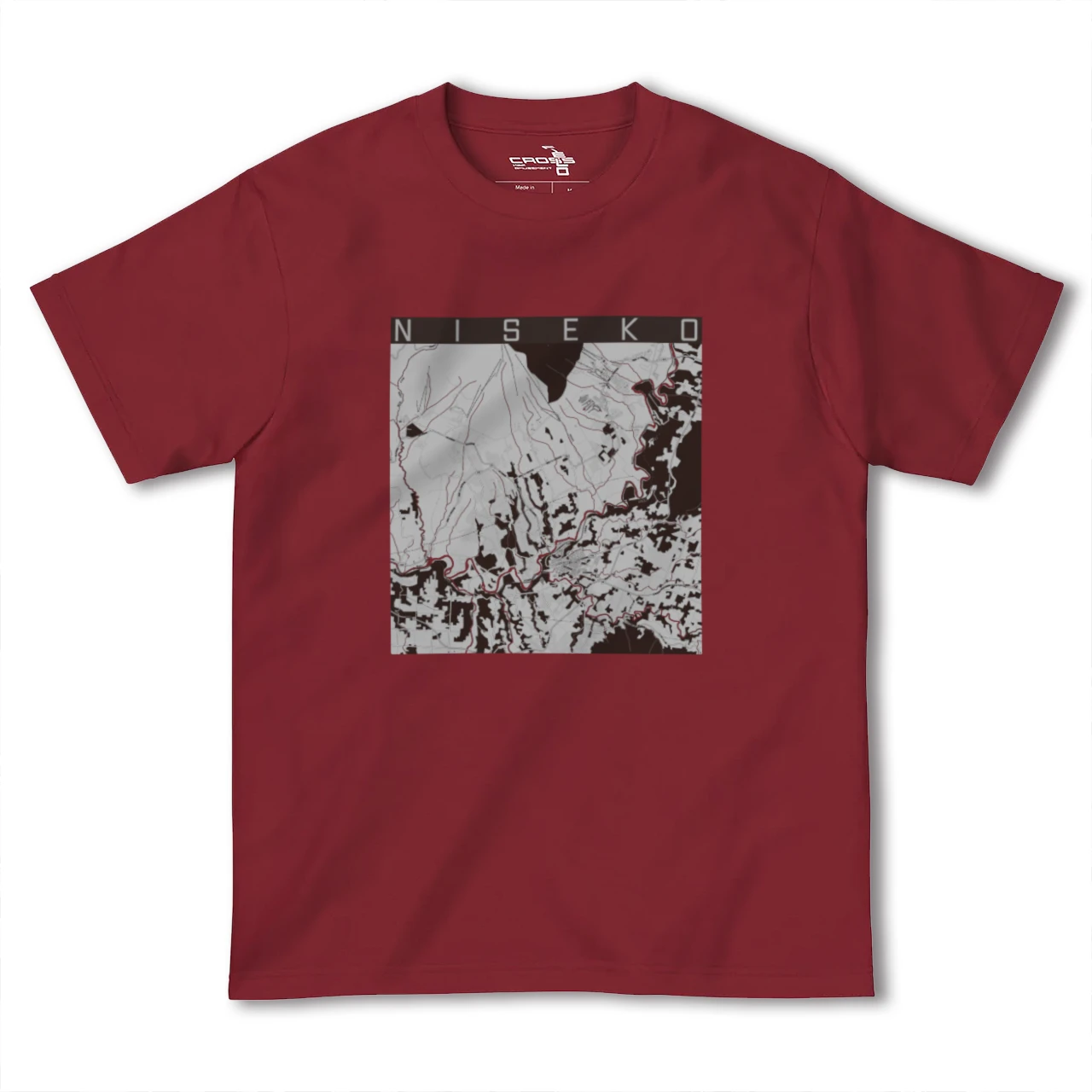 【ニセコ(北海道)】地図柄ヘビーウェイトTシャツ