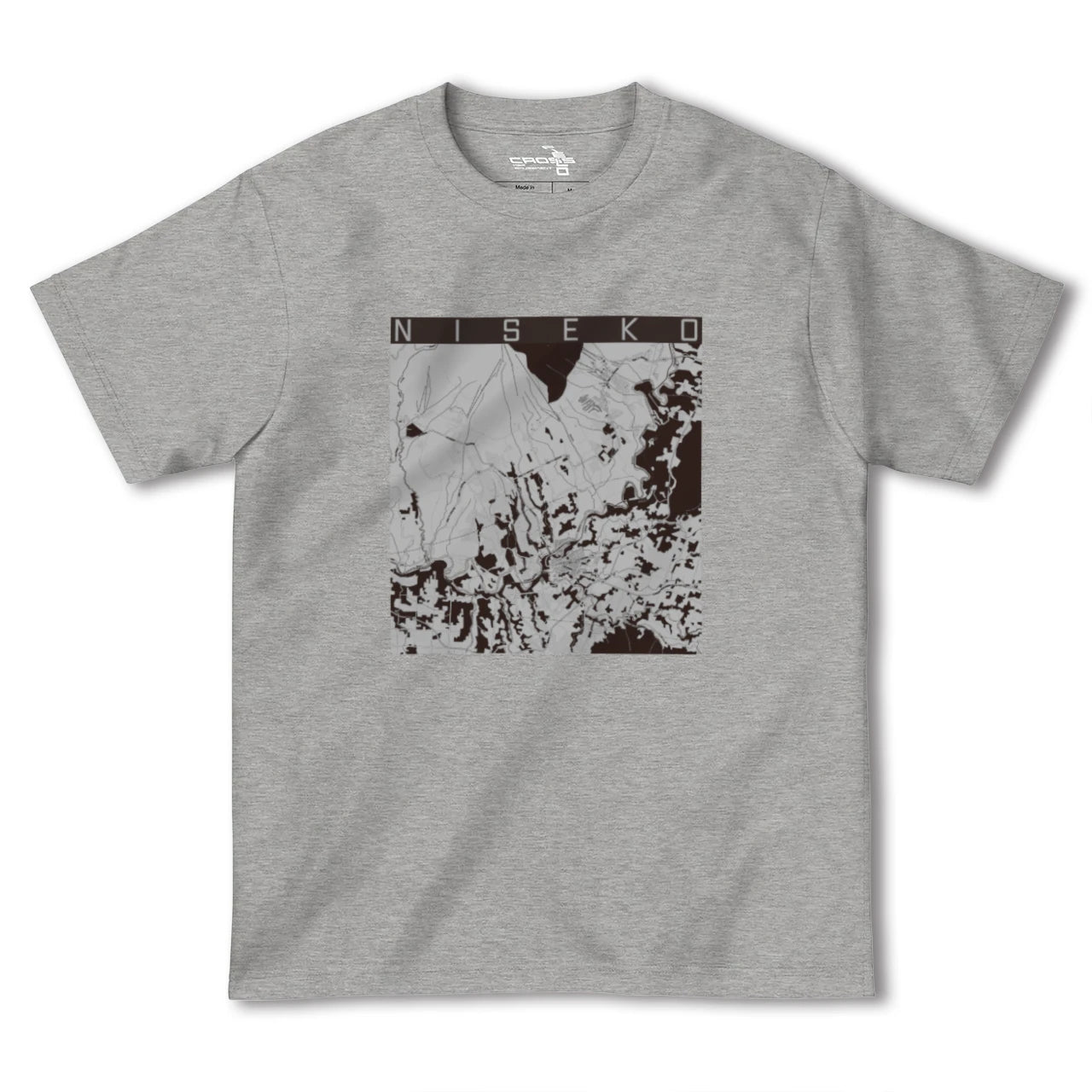 【ニセコ(北海道)】地図柄ヘビーウェイトTシャツ