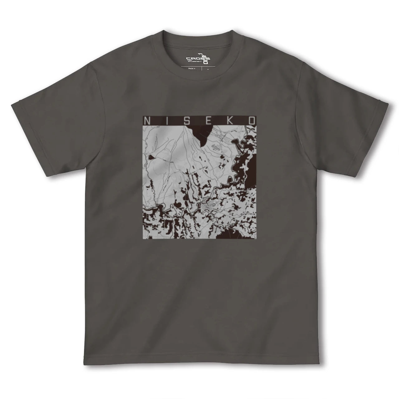 【ニセコ(北海道)】地図柄ヘビーウェイトTシャツ