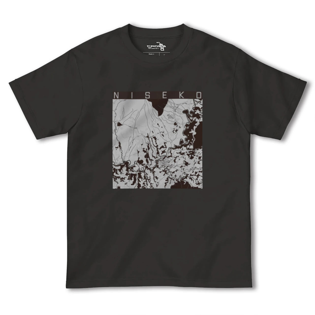【ニセコ(北海道)】地図柄ヘビーウェイトTシャツ