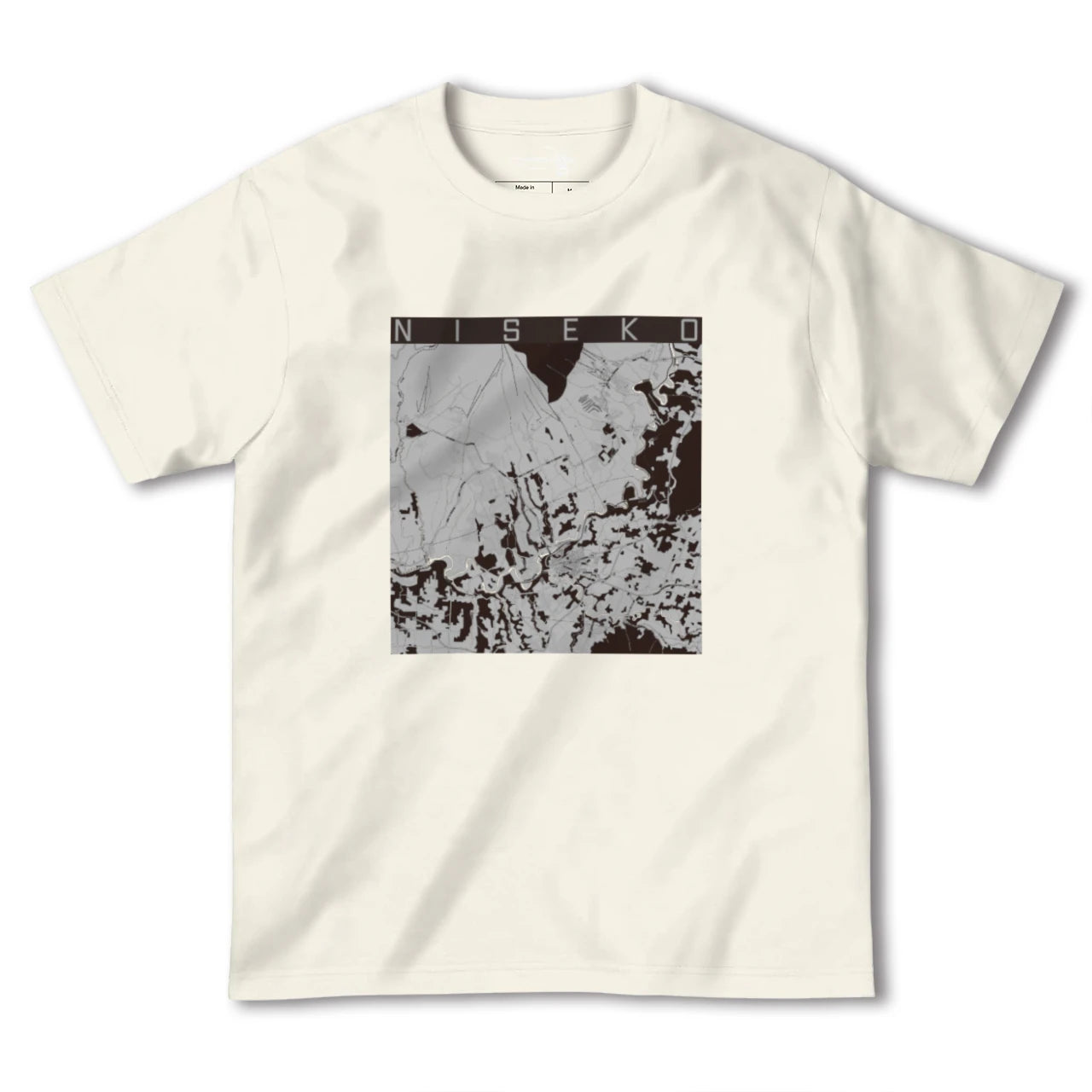 【ニセコ(北海道)】地図柄ヘビーウェイトTシャツ