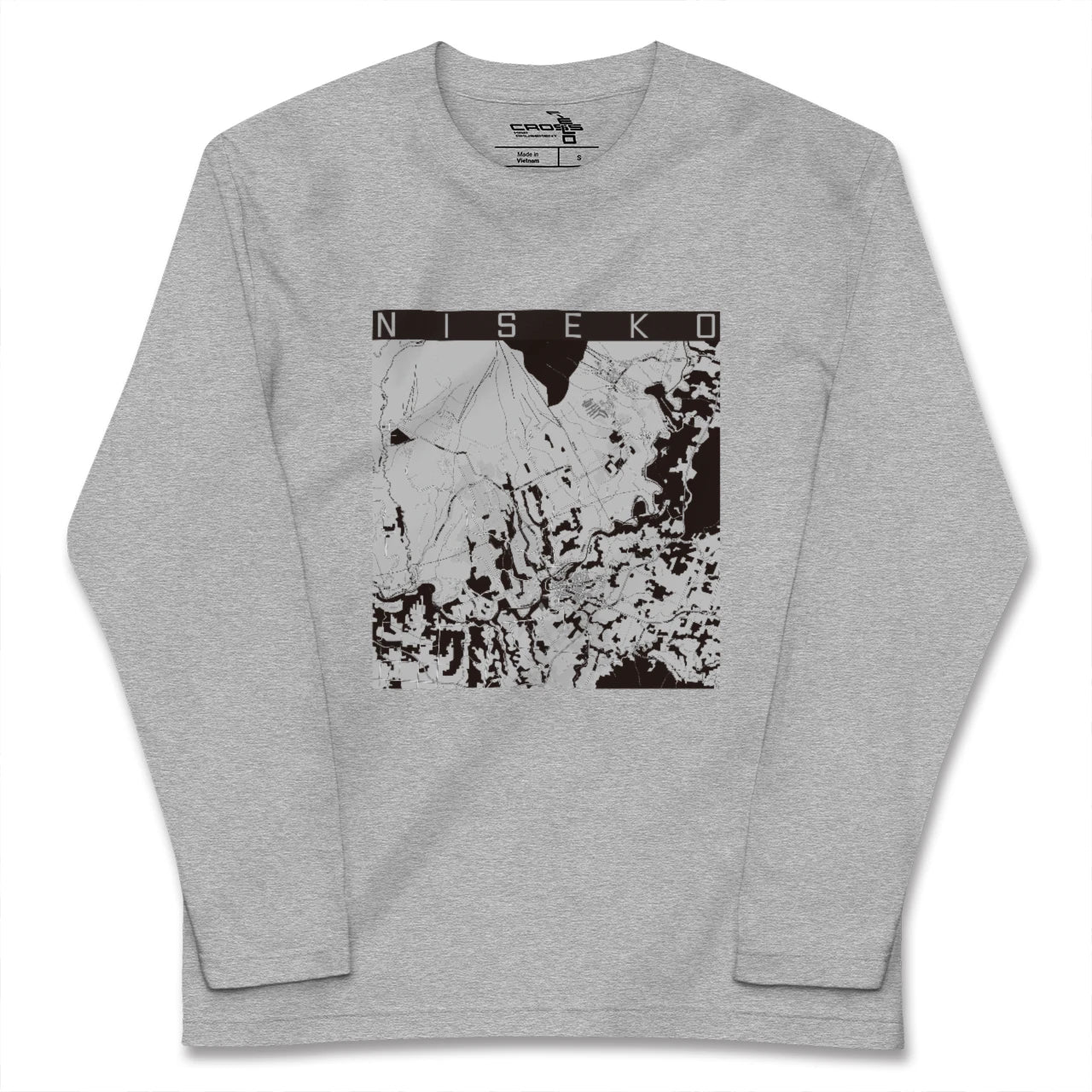 【ニセコ(北海道)】地図柄ロングスリーブTシャツ