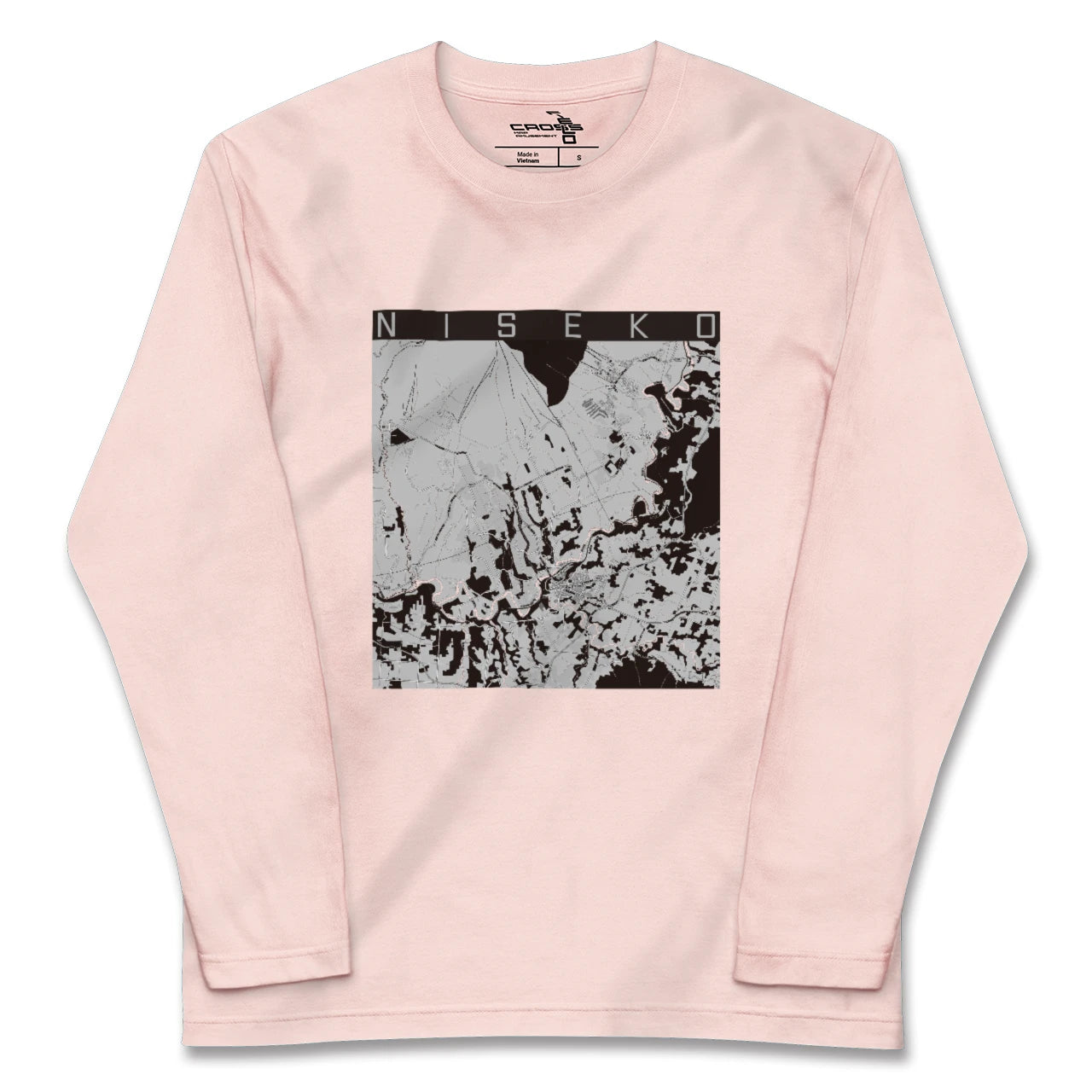 【ニセコ(北海道)】地図柄ロングスリーブTシャツ