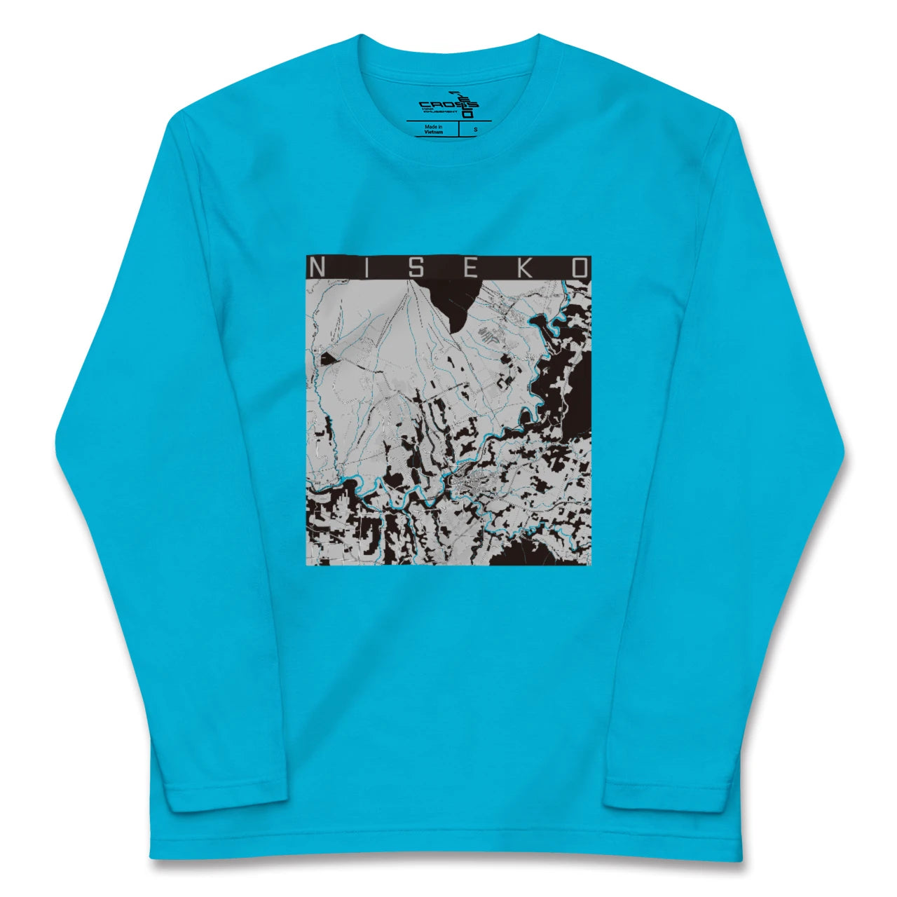 【ニセコ(北海道)】地図柄ロングスリーブTシャツ