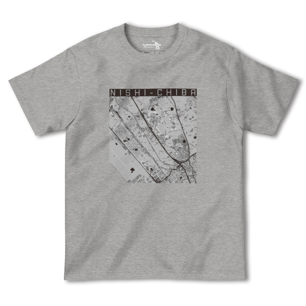 【西千葉(千葉県)】地図柄ヘビーウェイトTシャツ