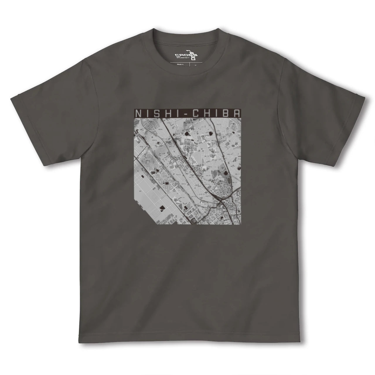 【西千葉(千葉県)】地図柄ヘビーウェイトTシャツ