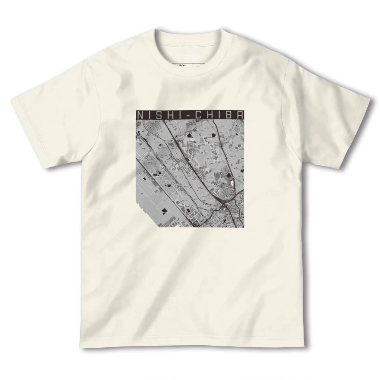 【西千葉(千葉県)】地図柄ヘビーウェイトTシャツ