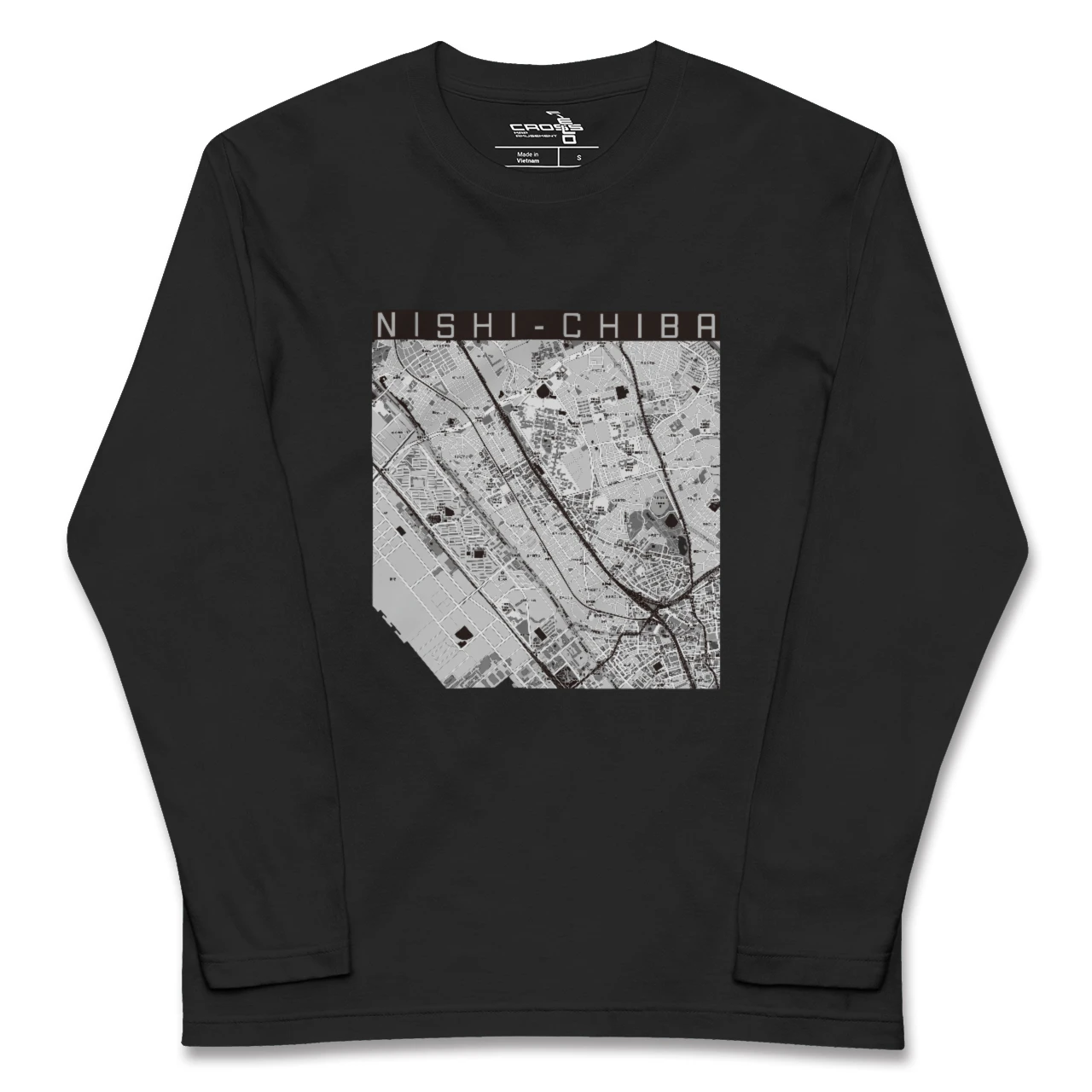 【西千葉(千葉県)】地図柄ロングスリーブTシャツ