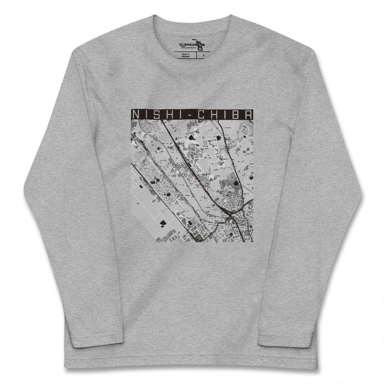 【西千葉(千葉県)】地図柄ロングスリーブTシャツ